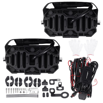 LED Fog Lights 80W for Motorcycle ATV UTV SUV (Universal Fit)