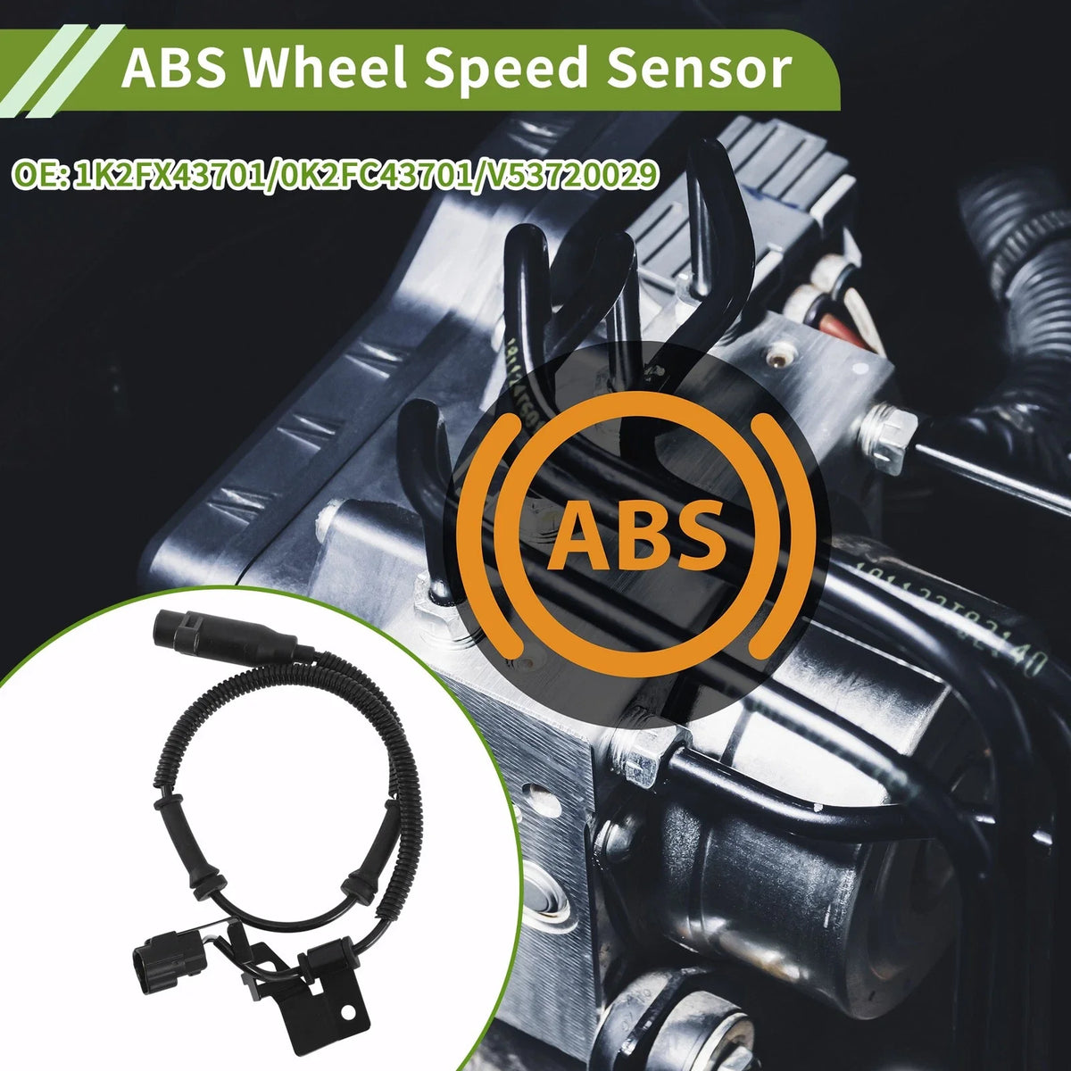 ABS Wheel Speed Sensor for Kia Carens I (No. 1K2FX43701/0K2FC43701)