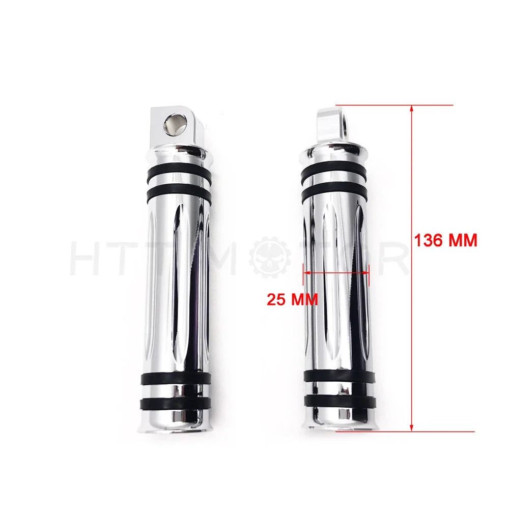 CNC Anti-skid Aluminum Footrests Foot Pegs for Harley Davidson
