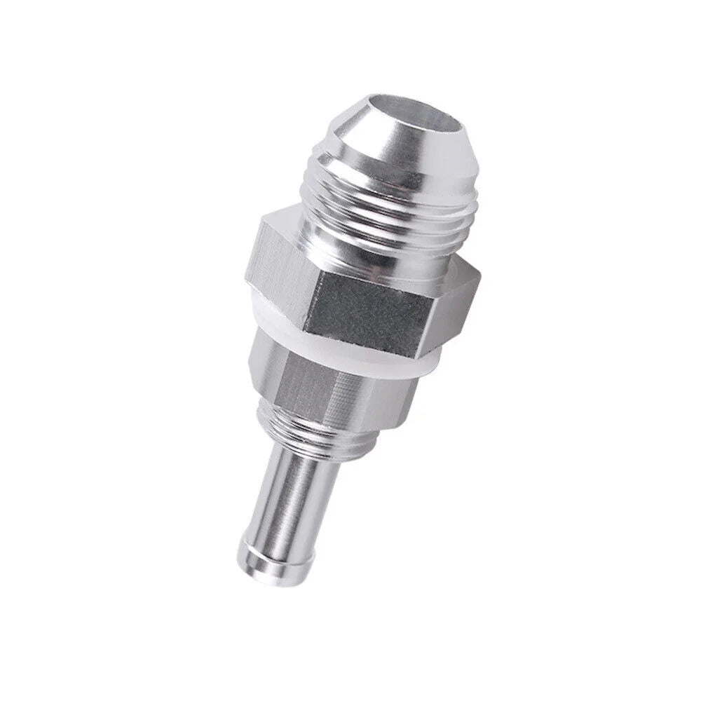 AN8 Male Flare Bulkhead to 3/8 Hose Barb Fuel Tank Fitting for Universal
