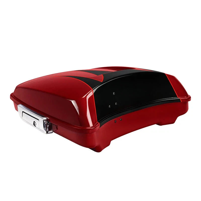 Starfire Black/Atomic Red Razor Trunk for 2014–2025 Harley Road Glide