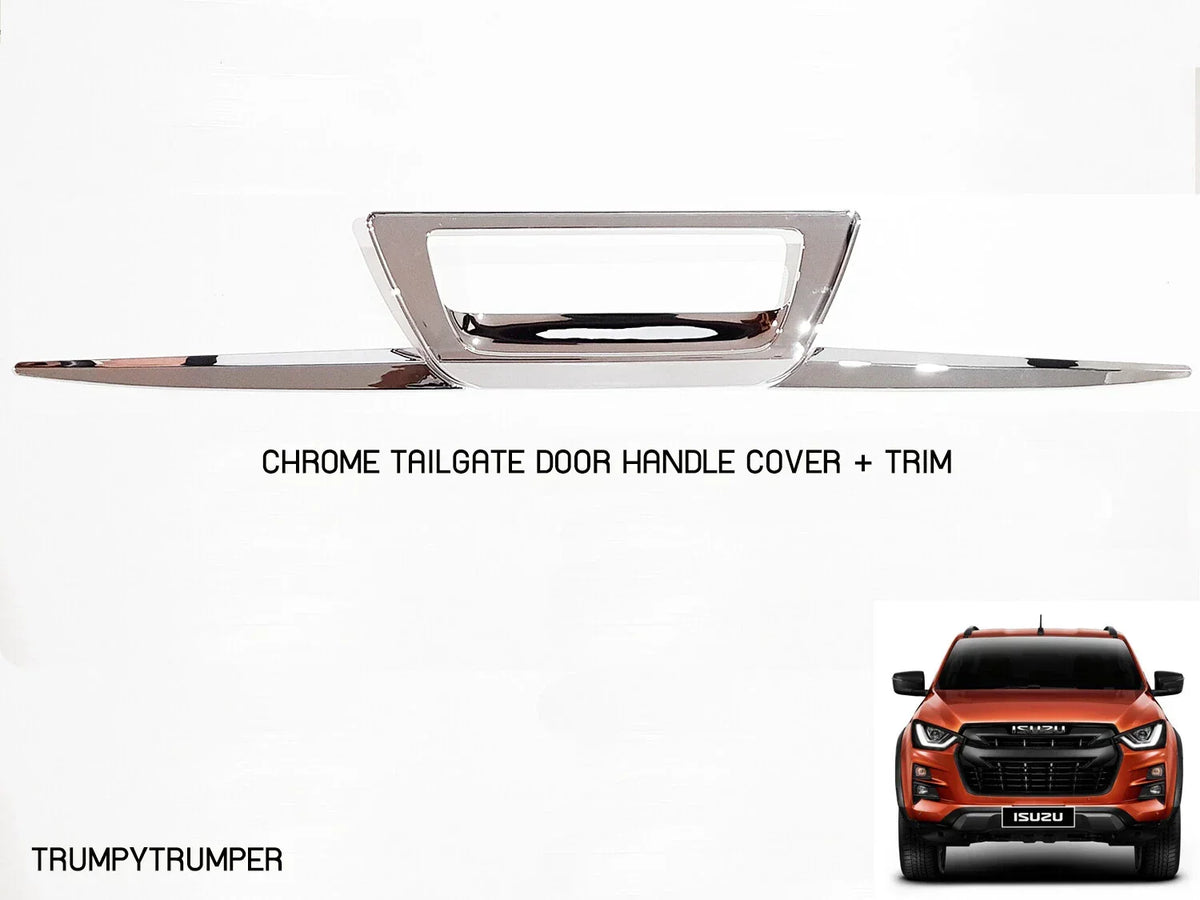 Tailgate Handle Cover & Trim in Chrome for Isuzu D-Max Ute 2020-2021