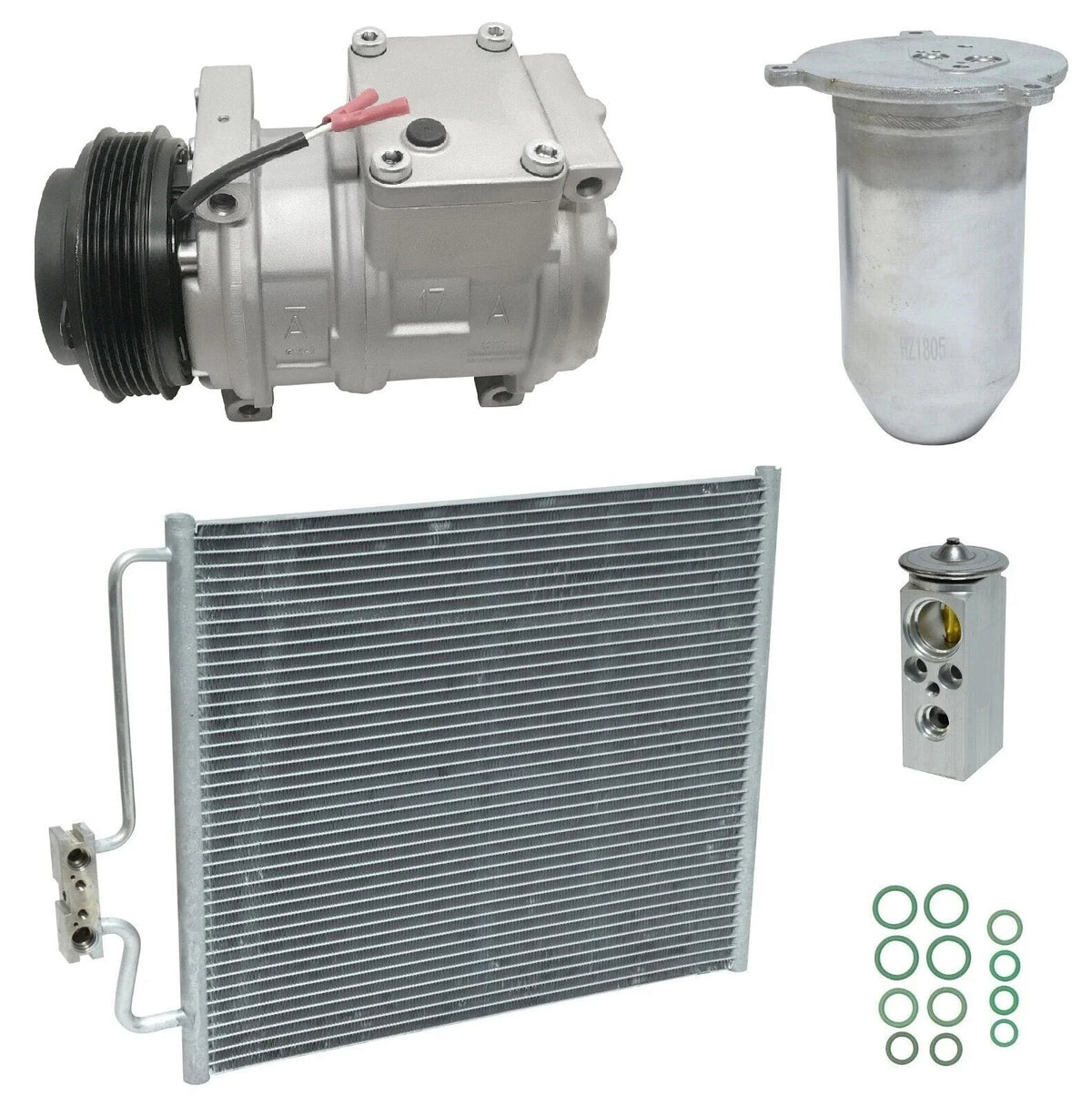 AC Compressor Kit with Condenser for BMW 740iL 4.0L (1995–1995)