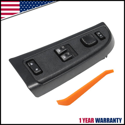 Door Window Switch Control Panel with Bezel for GMC Sierra, Silverado 1500