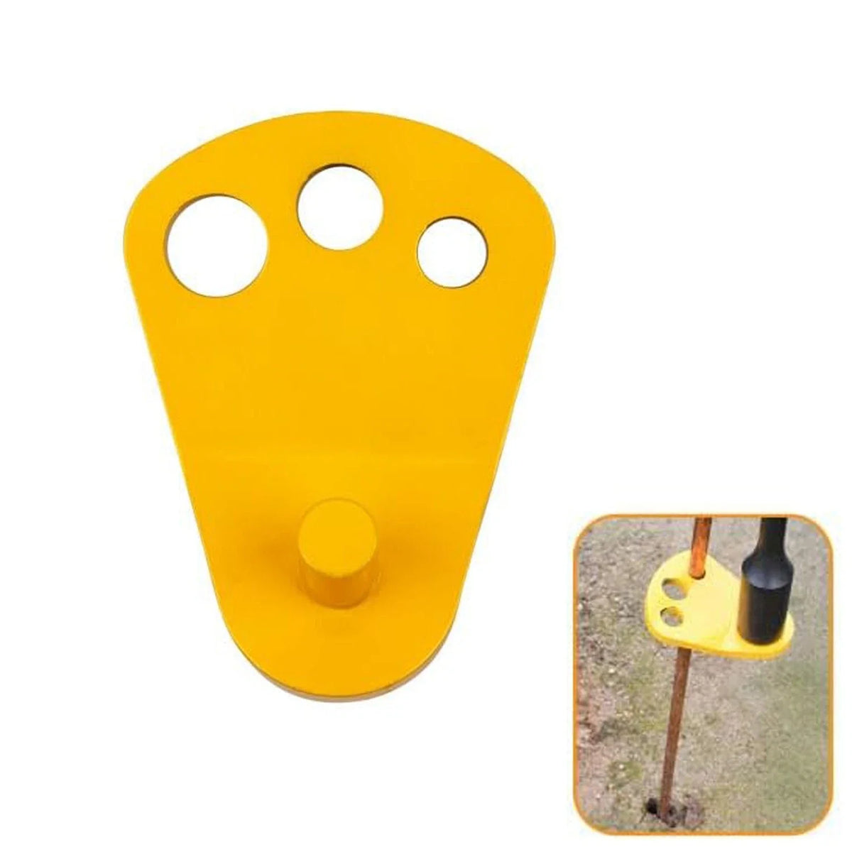 5/8, 1/2, 3/4 Inch Ground Rod Driver for Universal Use