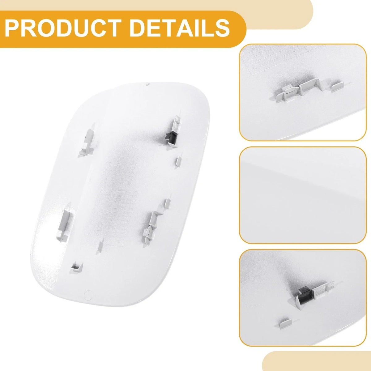 Clip Type Fuel Tank Door Cap for Mercedes-Benz A180 (2019-2021) - White