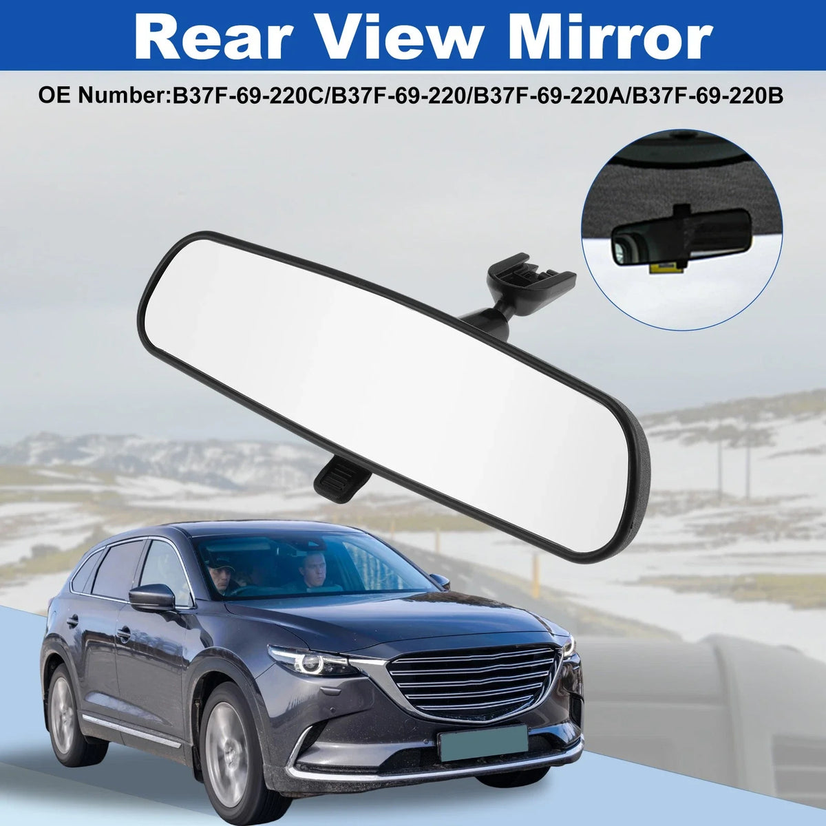 Interior Rearview Mirror for Mazda 2 (2011–2014) B37F-69-220C