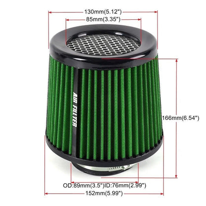 3" Cold Air Intake Replacement Dry Filter for Toyota Hilux N70