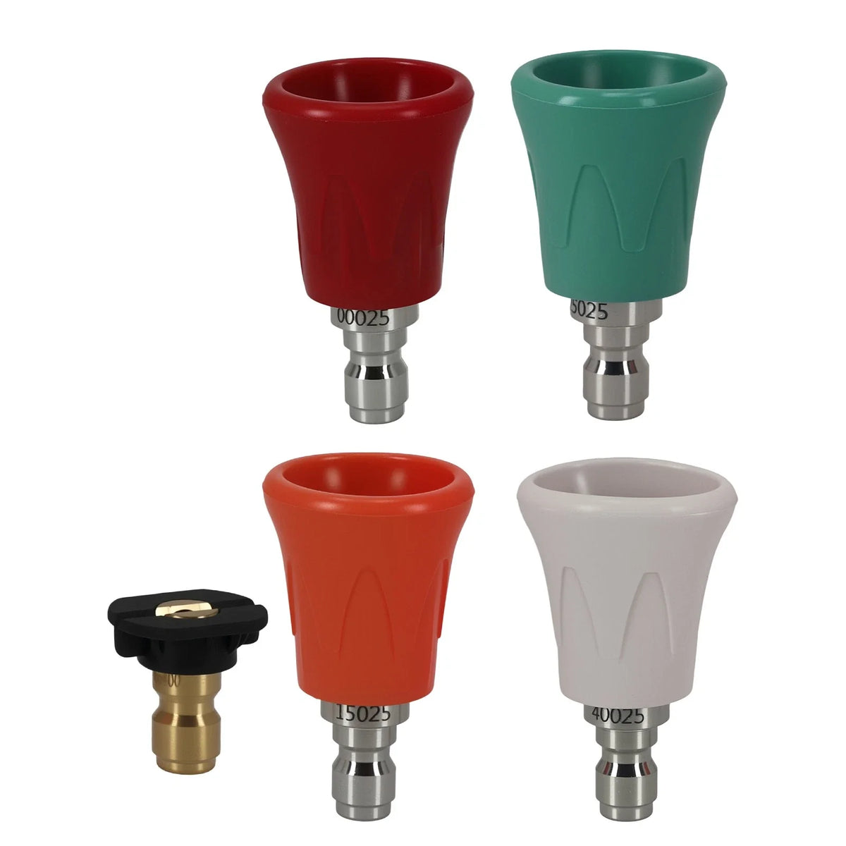 5 Piece Pressure Washer Nozzle Tips Quick Connect 1/4" for