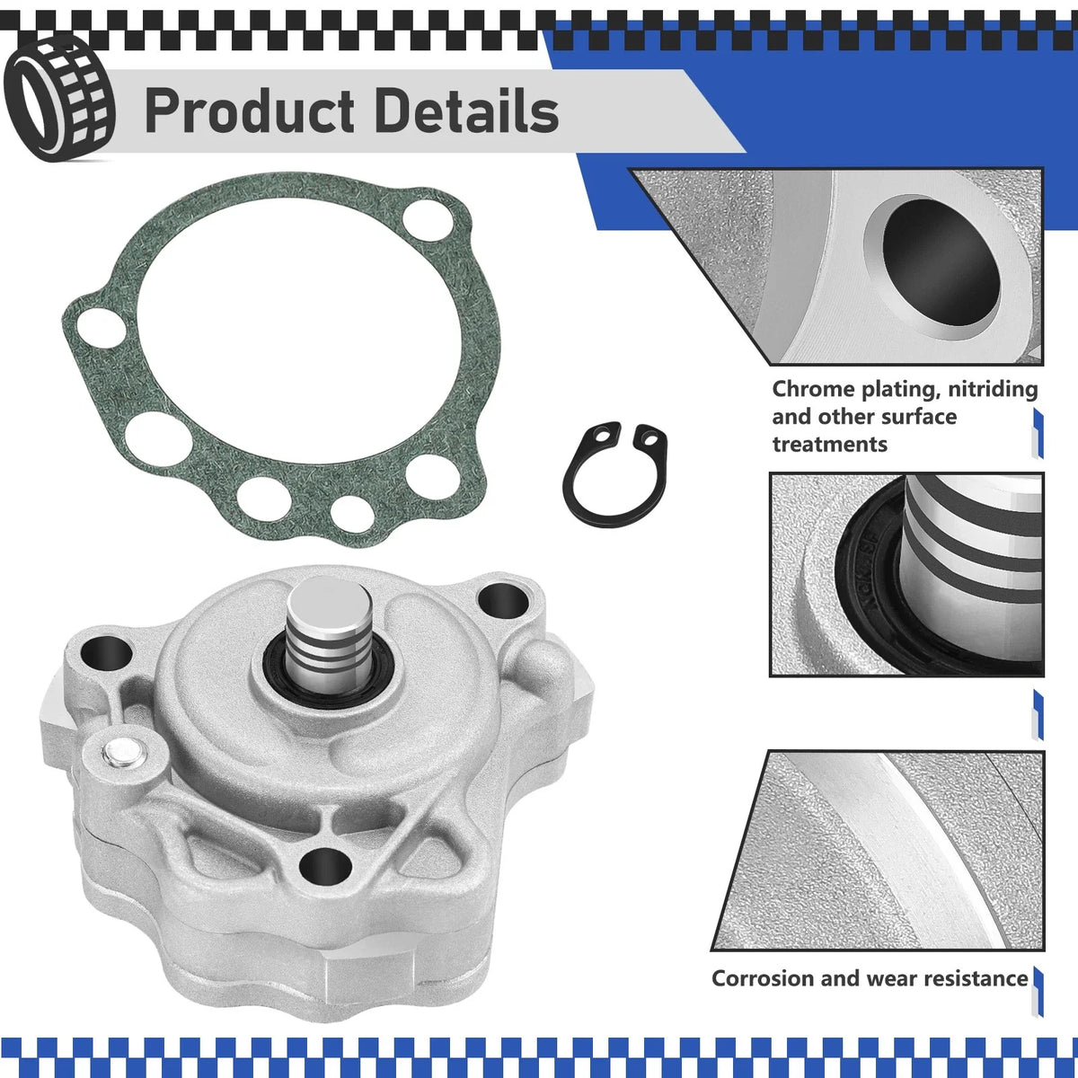 Oil Pump Assembly and Gasket for Yamaha Raptor 660R 2001-2005