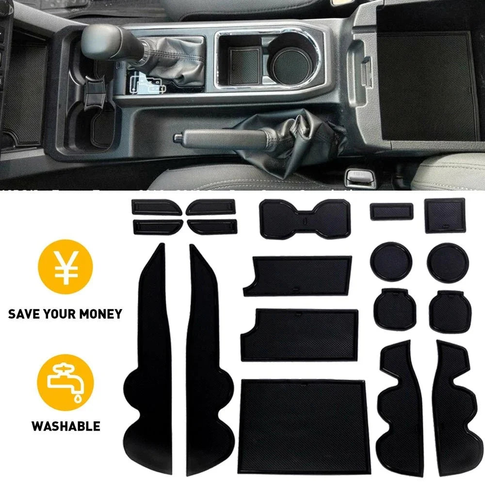 Liner Insert for Toyota Tacoma (2016–2022) Cup and Door Center Console Black