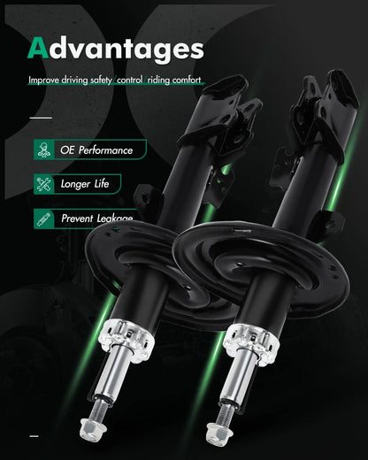 2Pcs Front Shocks Struts for Toyota Highlander (2008–2010)