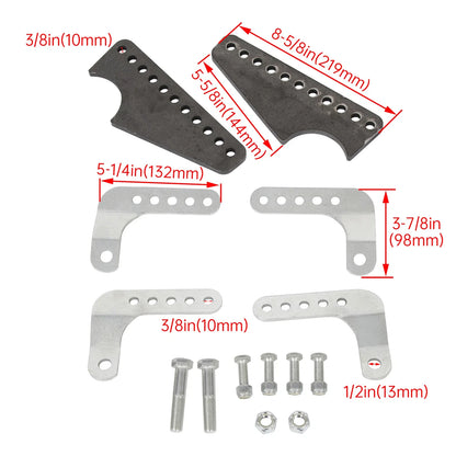 Coil Over Shock Mount Kit - Adjustable - 2X for Axle Tubes