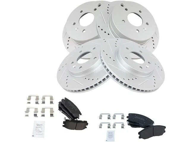 Front and Rear Brake Pad and Rotor Kit for Suzuki XL7 (2007–2009) PN467DJ