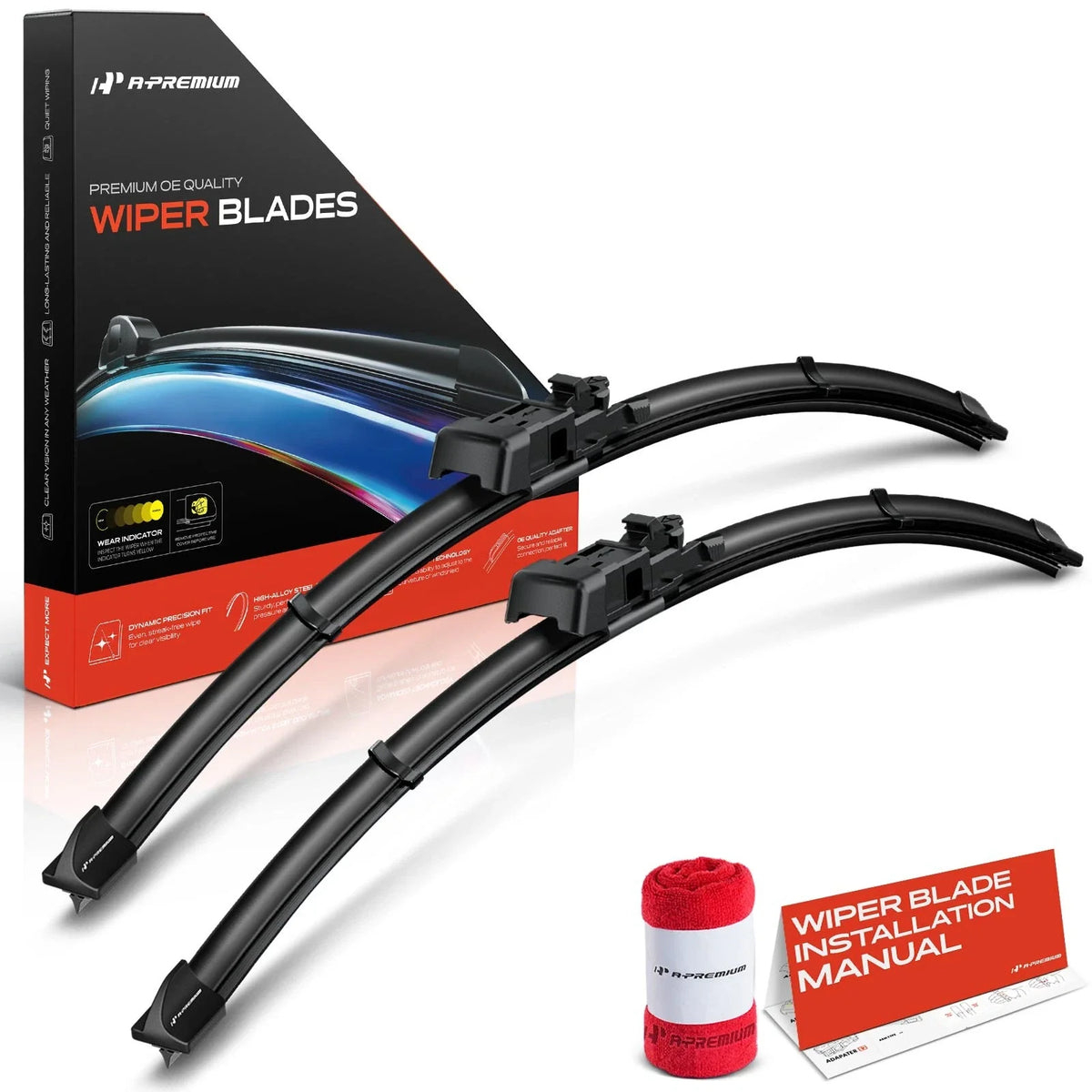 2X Front Windshield Wiper Blades for Ford Mustang Lincoln MKZ (2015–2023)