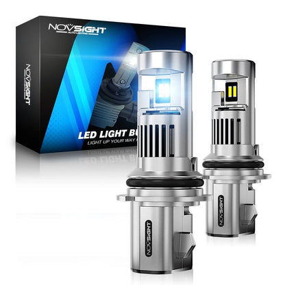 HB5 9007 LED Headlight Bulbs - Pair for NOVSIGHT (2000-2023)
