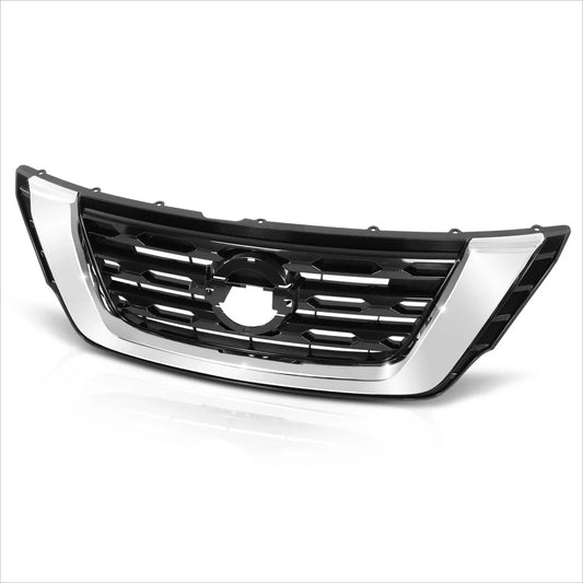 Grille Shell for Nissan Pathfinder (2019–2020) w/Badge Slot & Silver Trim