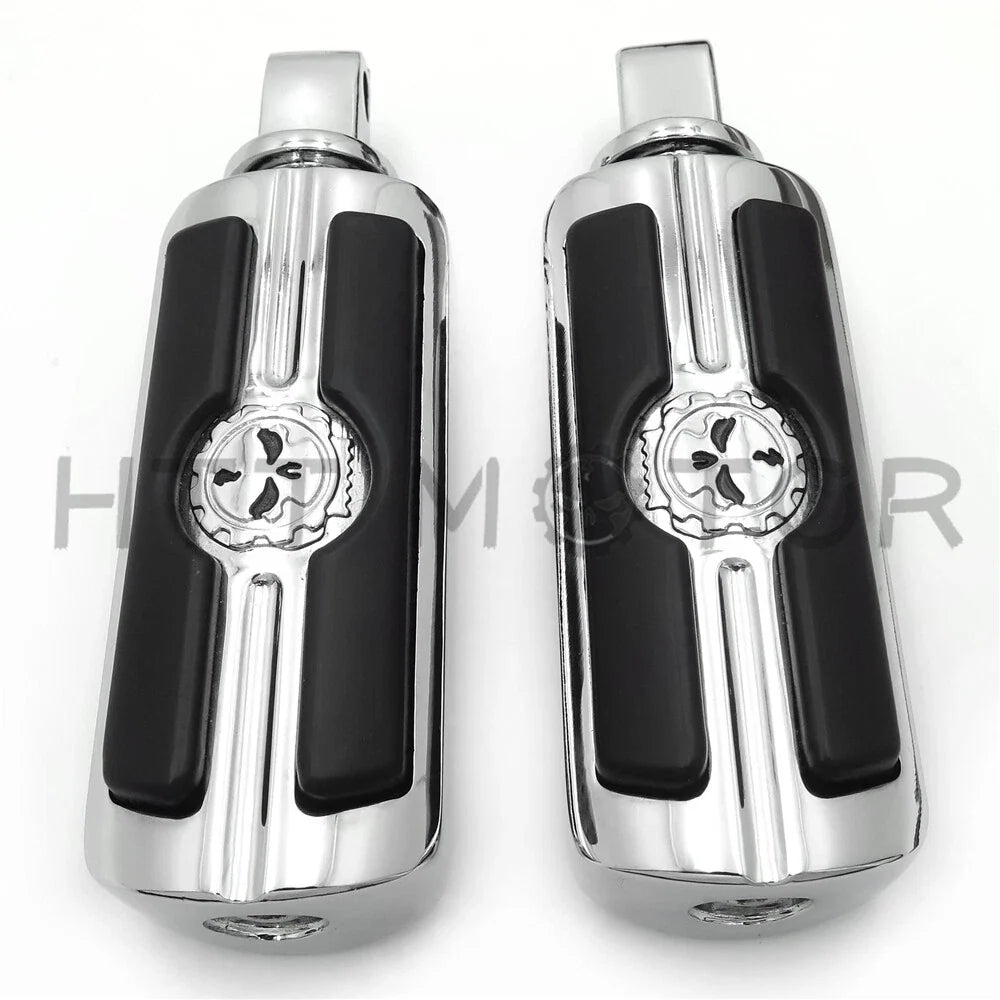 Chrome Gear Skull Footpeg for Victory Cross Roads (2018–2023)