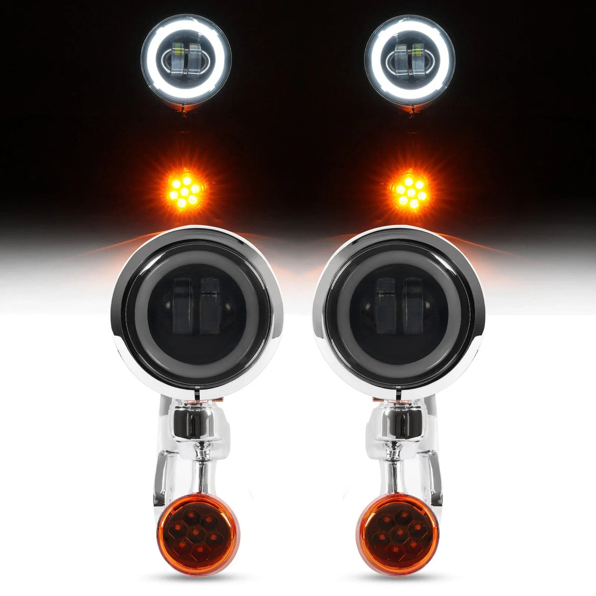 Auxiliary LED Fog Light for Harley Electra Road Glide (1997–Present)