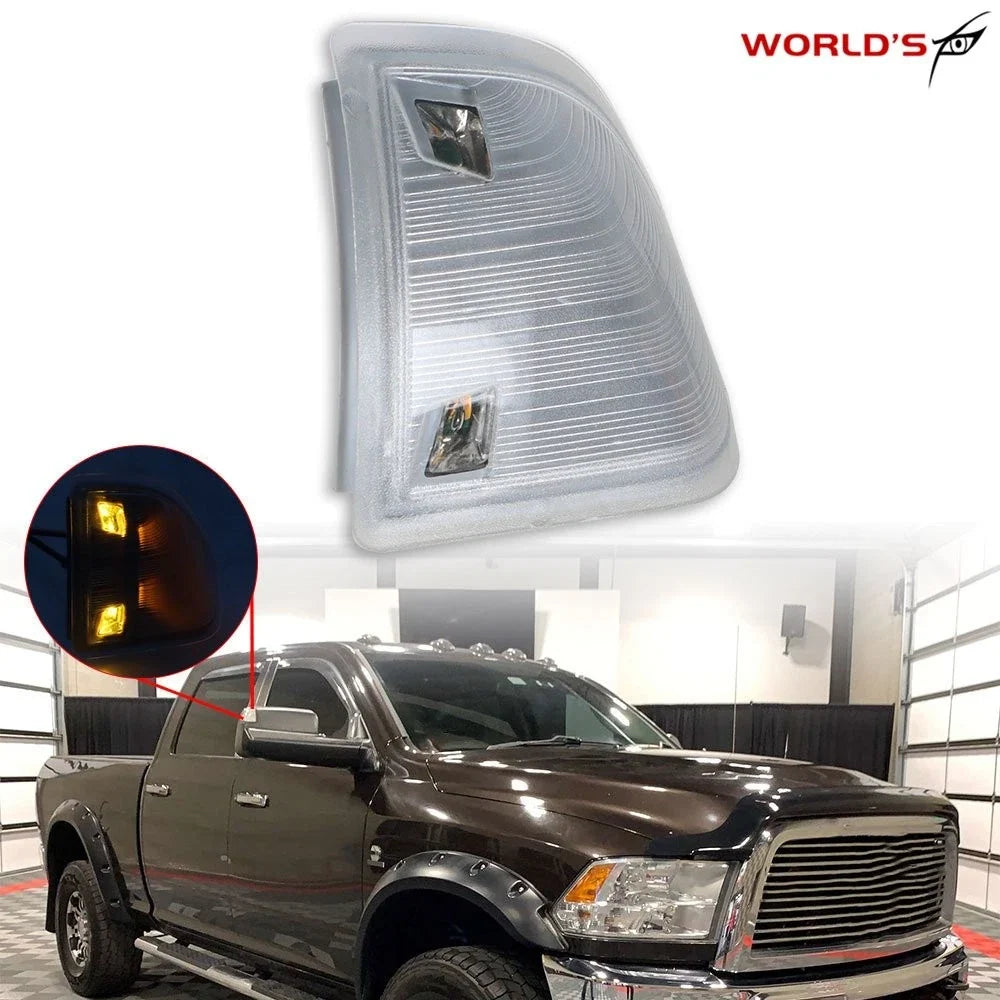 Smoked Amber LED Side Mirror Turn Signal Lights for Dodge Ram 1500 2500