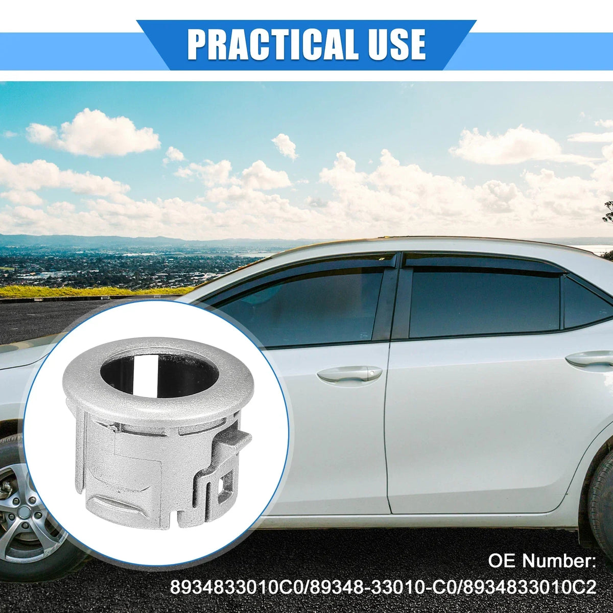 Parking Sensor Retainer for Lexus ES350 (2007) - Silver Tone, Durable