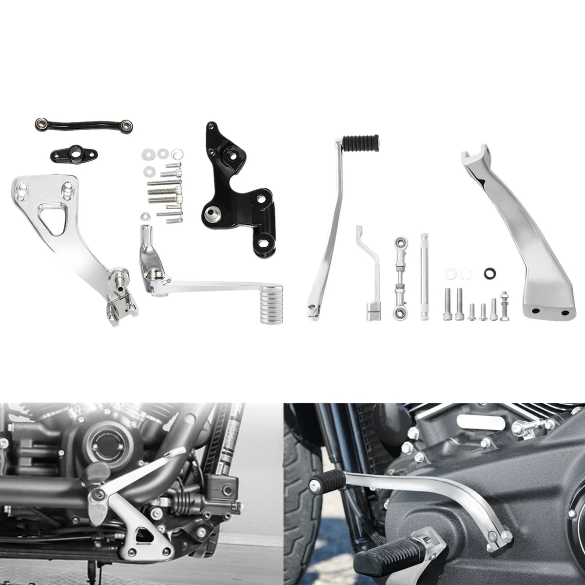 Mid Control Brake and Shift Set for Harley Fat Bob 2018-2023
