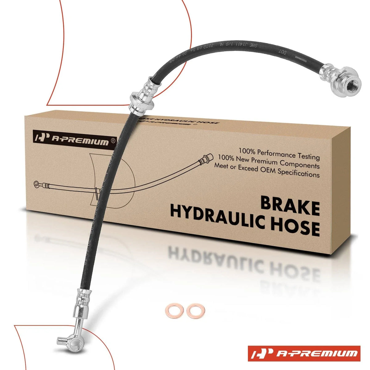 Front Right Brake Hydraulic Hose for Nissan Maxima (2009–2014)