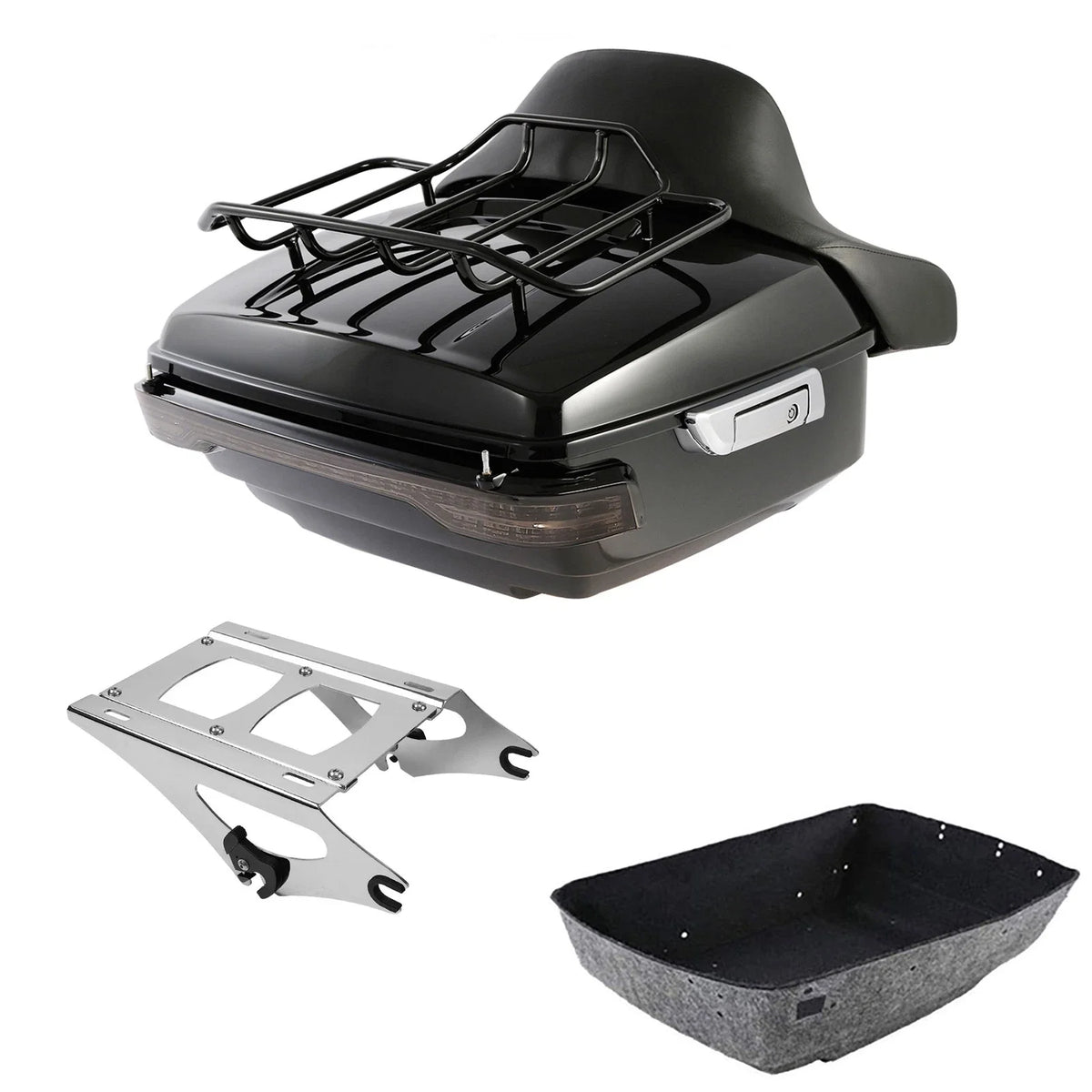Trunk Backrest Rack Light for Harley Touring Electra Glide 2014-2026