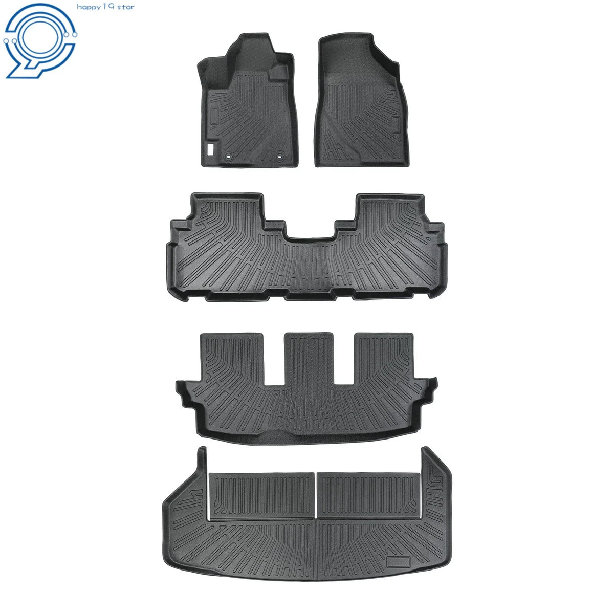 4-Piece All Weather Floor Mat Set for Toyota Highlander 2008-2013