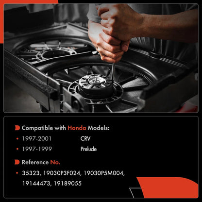 Left Radiator Cooling Fan Motor for Honda CR-V 1997-2001