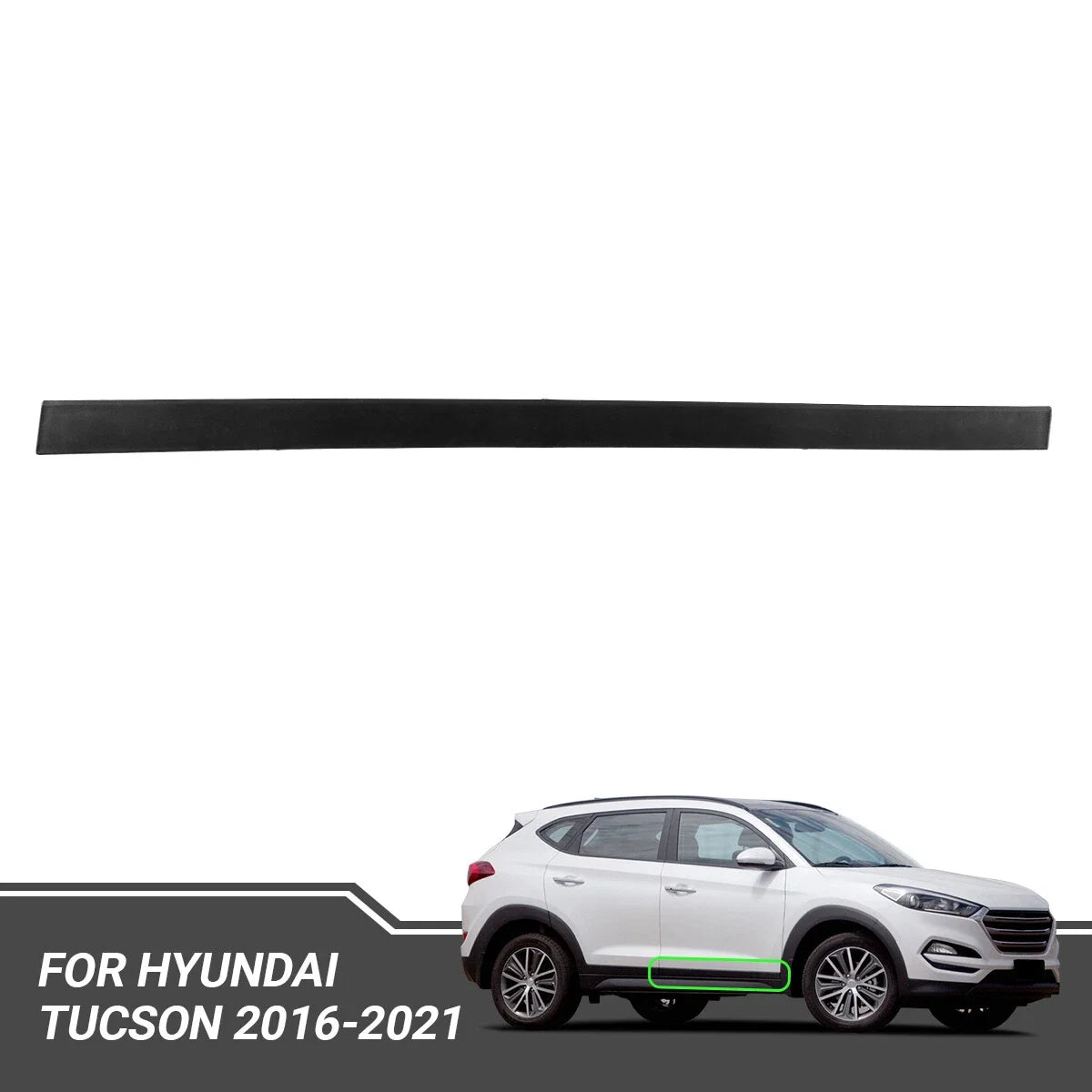 Front Door Lower Molding Garnish for Hyundai Tucson (2016–2021) Right Side