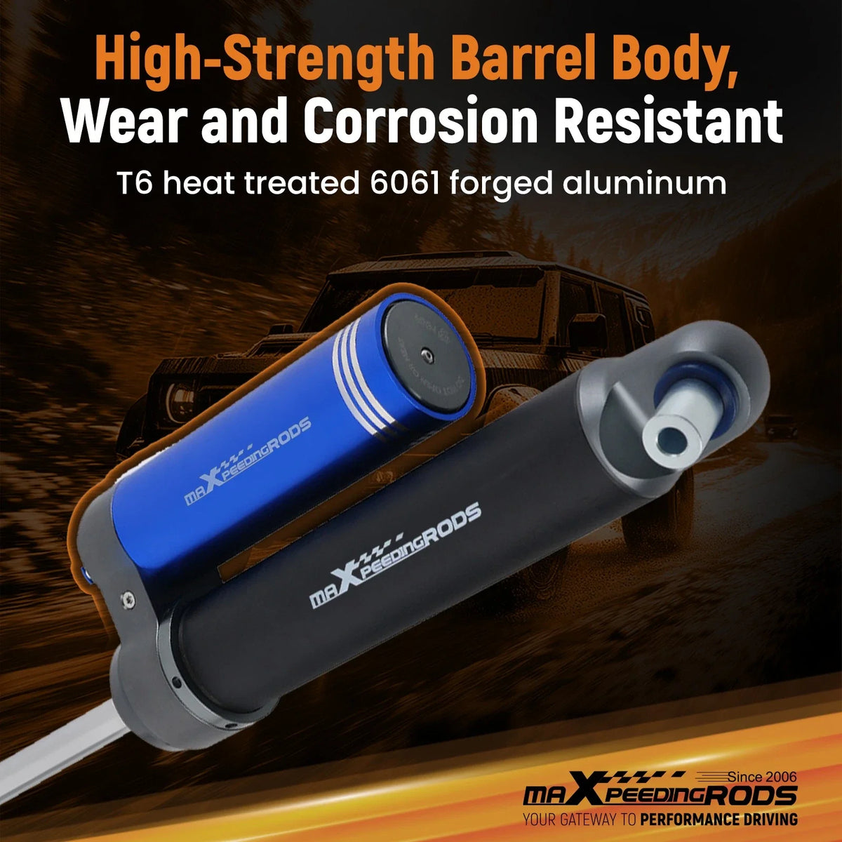 Rear Shocks for Wrangler JL (2018-2024) with Remote Reservoir