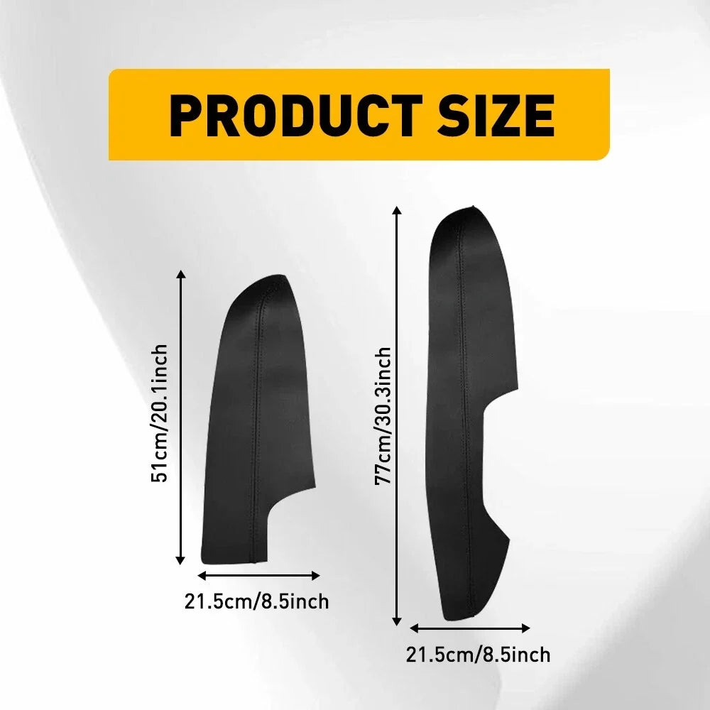 Set of 4 Interior Door Panels Armrest Leather Covers for Nissan Rogue (2014–2020)