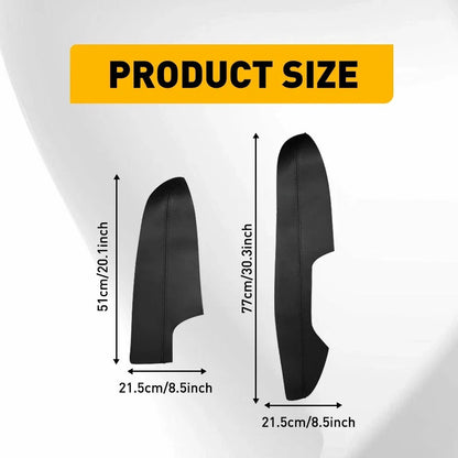 Set of 4 Interior Door Panels Armrest Leather Covers for Nissan Rogue (2014–2020)