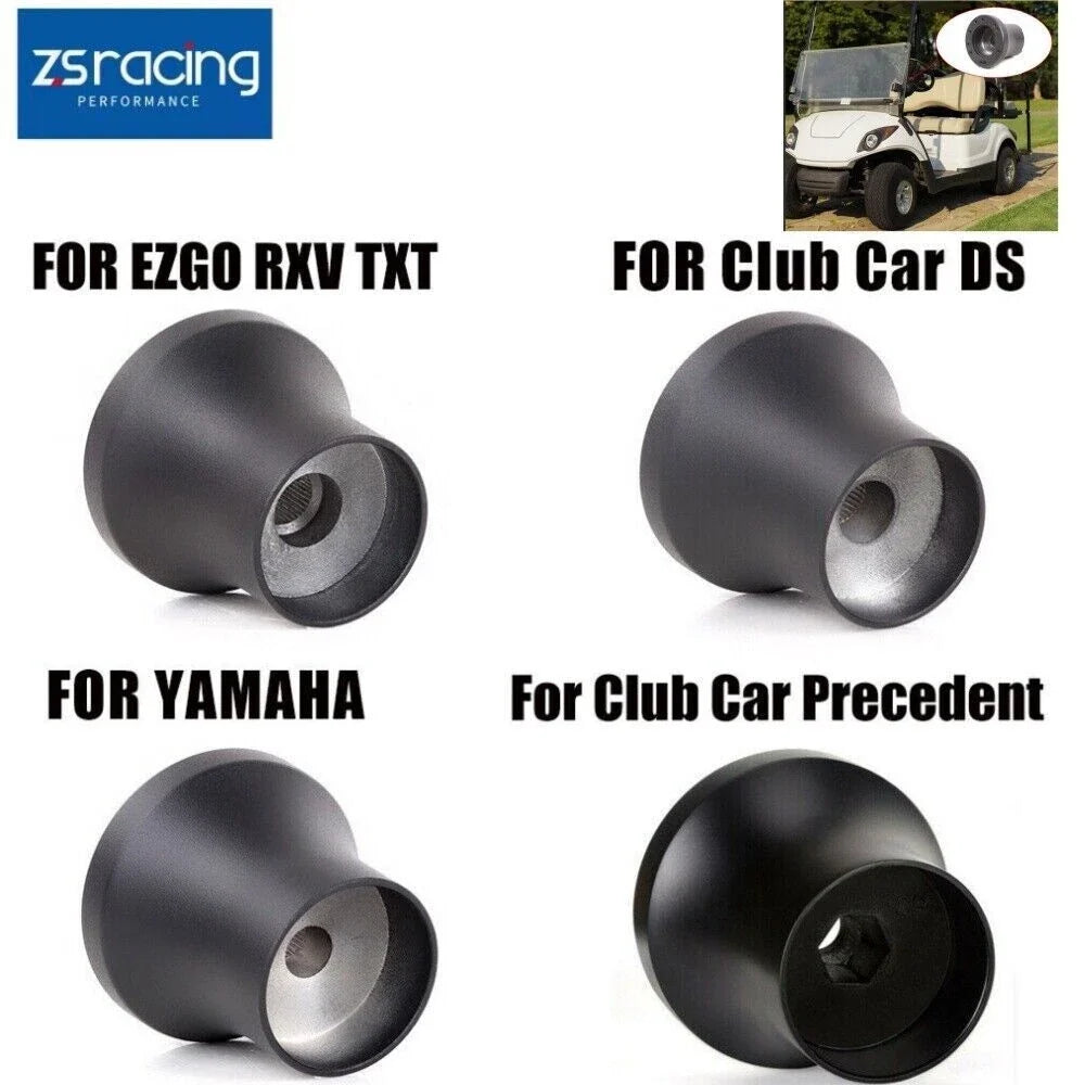 Steering Wheel Adapter with Optional Black/Chrome Finish for EZGO