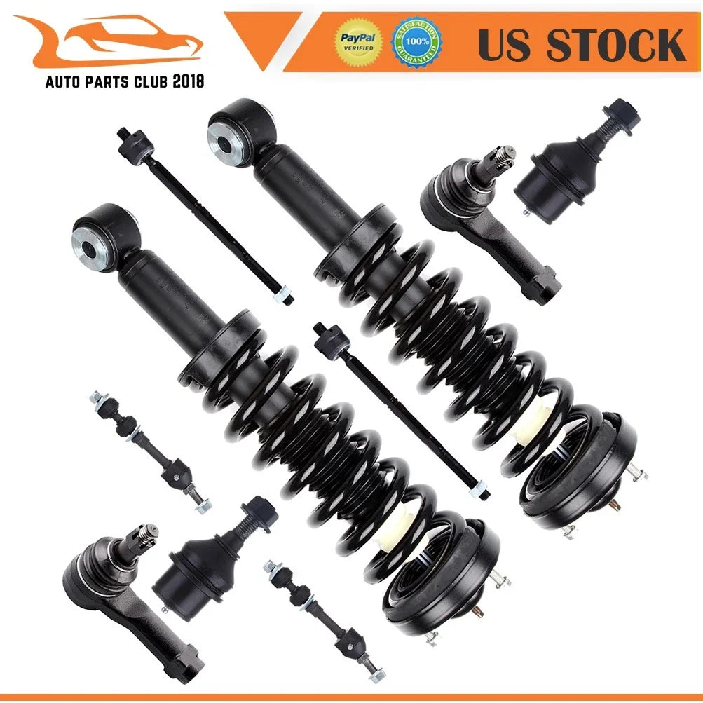 Strut Assembly with Springs, Sway Bar & Tie Rods for 2005 Ford F-150