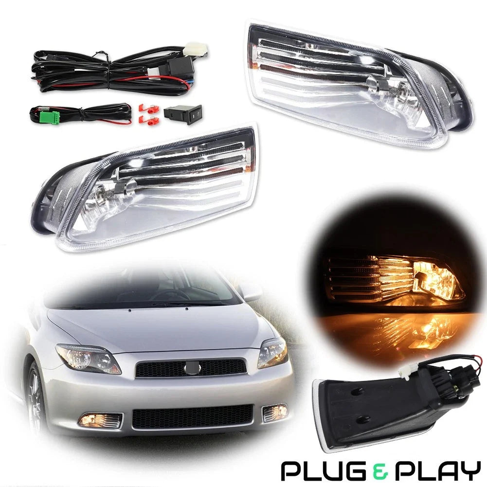 Fog Lights for Scion tC (2005–2010) Clear Lens Replacement Set