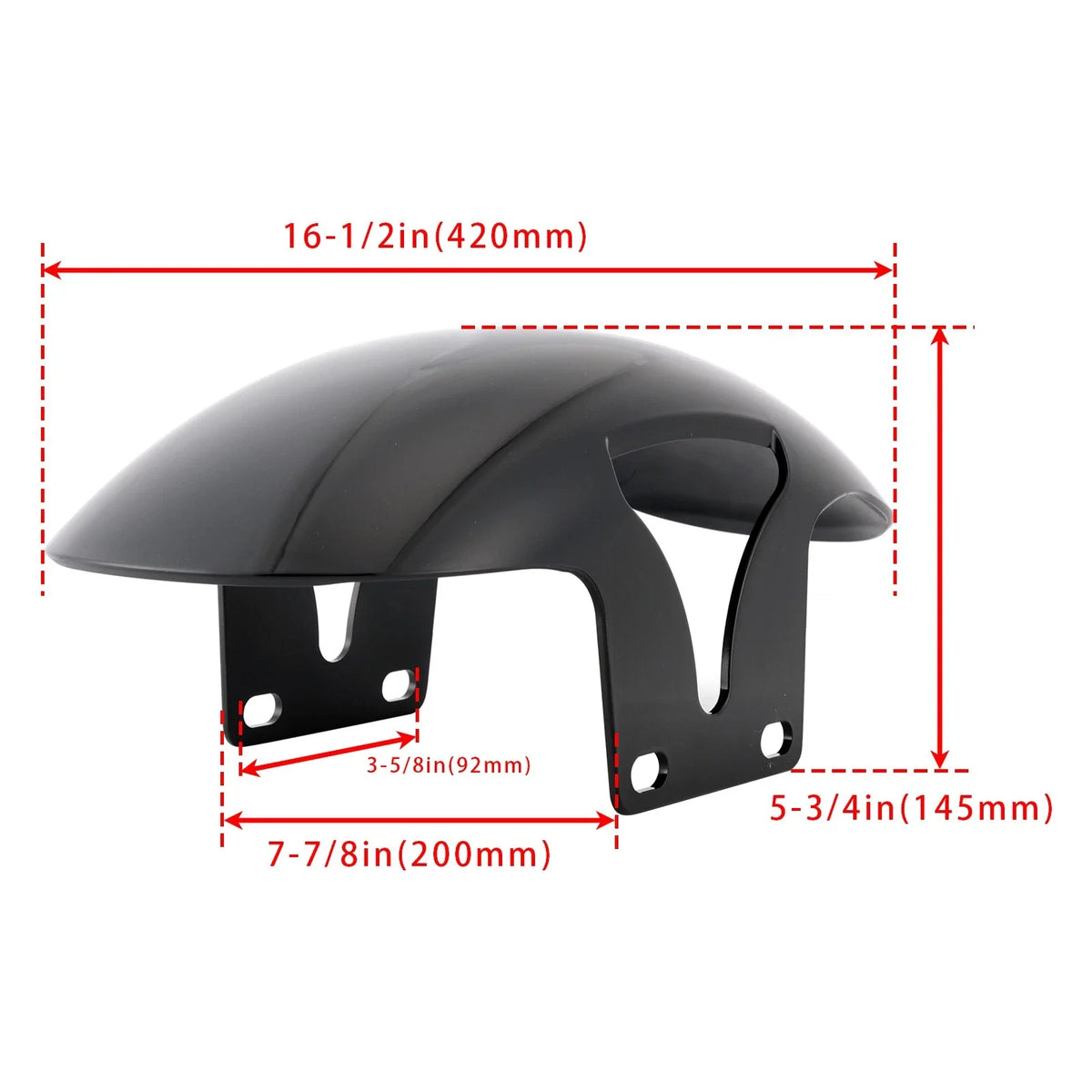 Short ABS Front Fender for Harley M8 Softail Fat Boy FLFB (2018–2024)