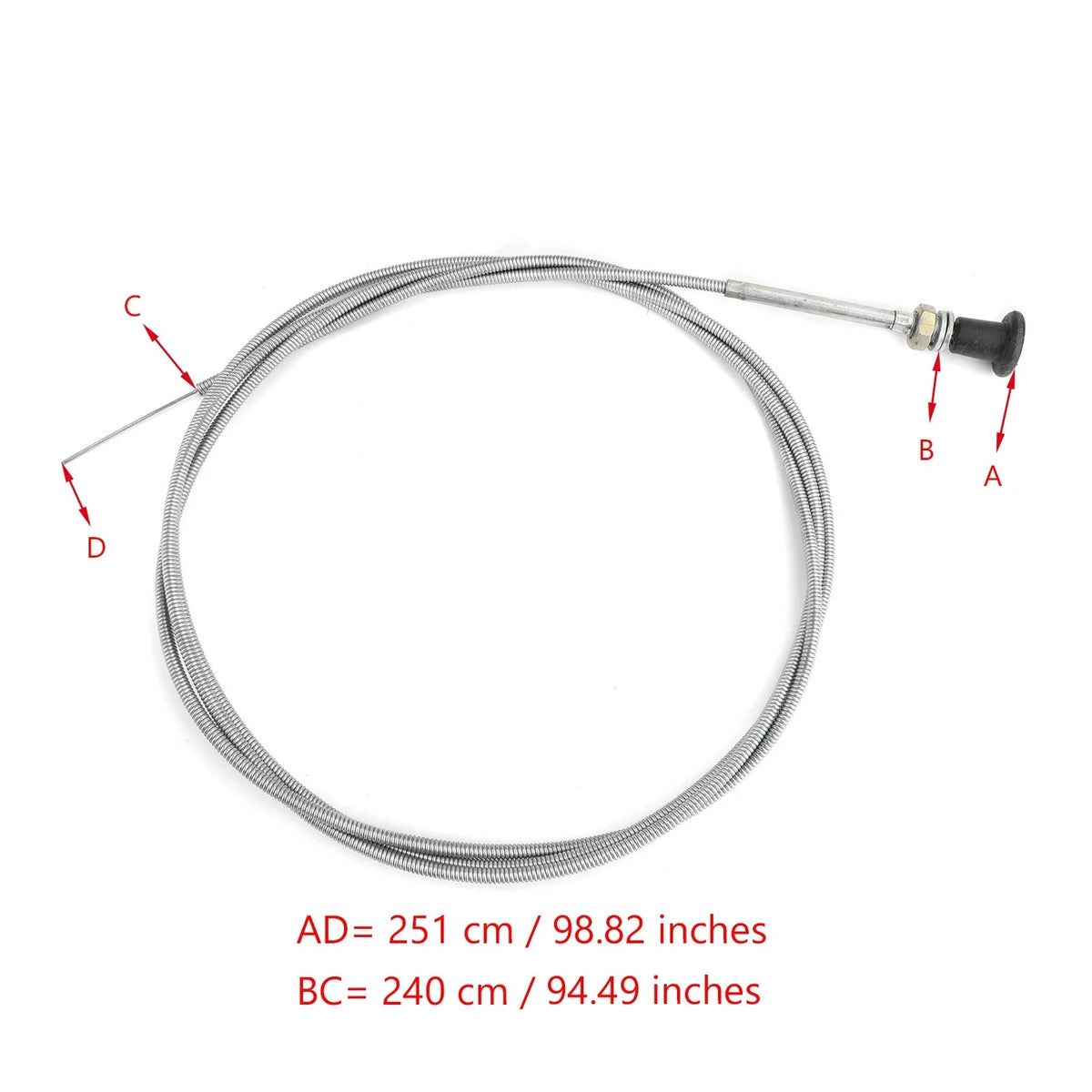 Go Kart 96" Universal Push Pull Choke Cable