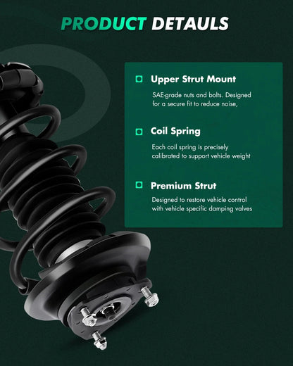 Complete Front Struts and Rear Shock Set for Ford Focus 2000–2005