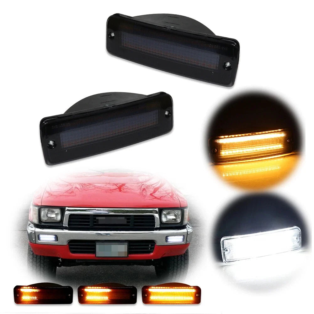Sequential Switchback LED Front Parking Signal Lights for Toyota T100 (1993–1998)