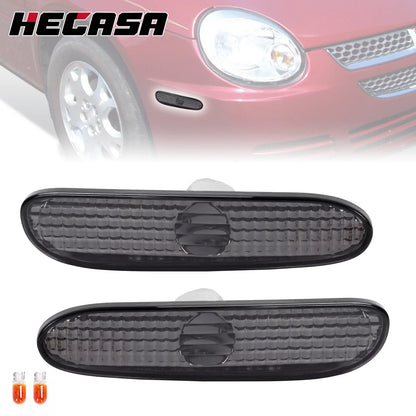 Front Side Marker Lights - Smoke for 2000–2005 Dodge Neon