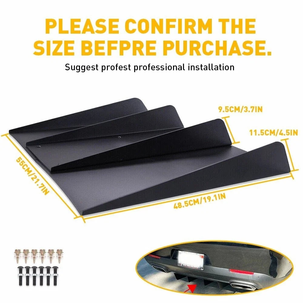 Rear Bumper Diffuser Splitter for Subaru Impreza WRX (2015–2021)