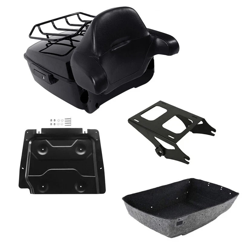Trunk Backrest Mount Rack for Harley Touring Models 2014-2026
