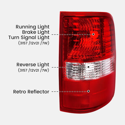 Right Side Halogen Tail Light Lamp for Ford F150 (2004–2009)