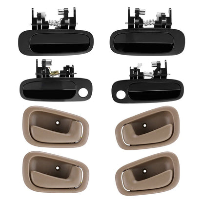 Set of 4 Door Handles for Toyota Corolla (1998–2002)