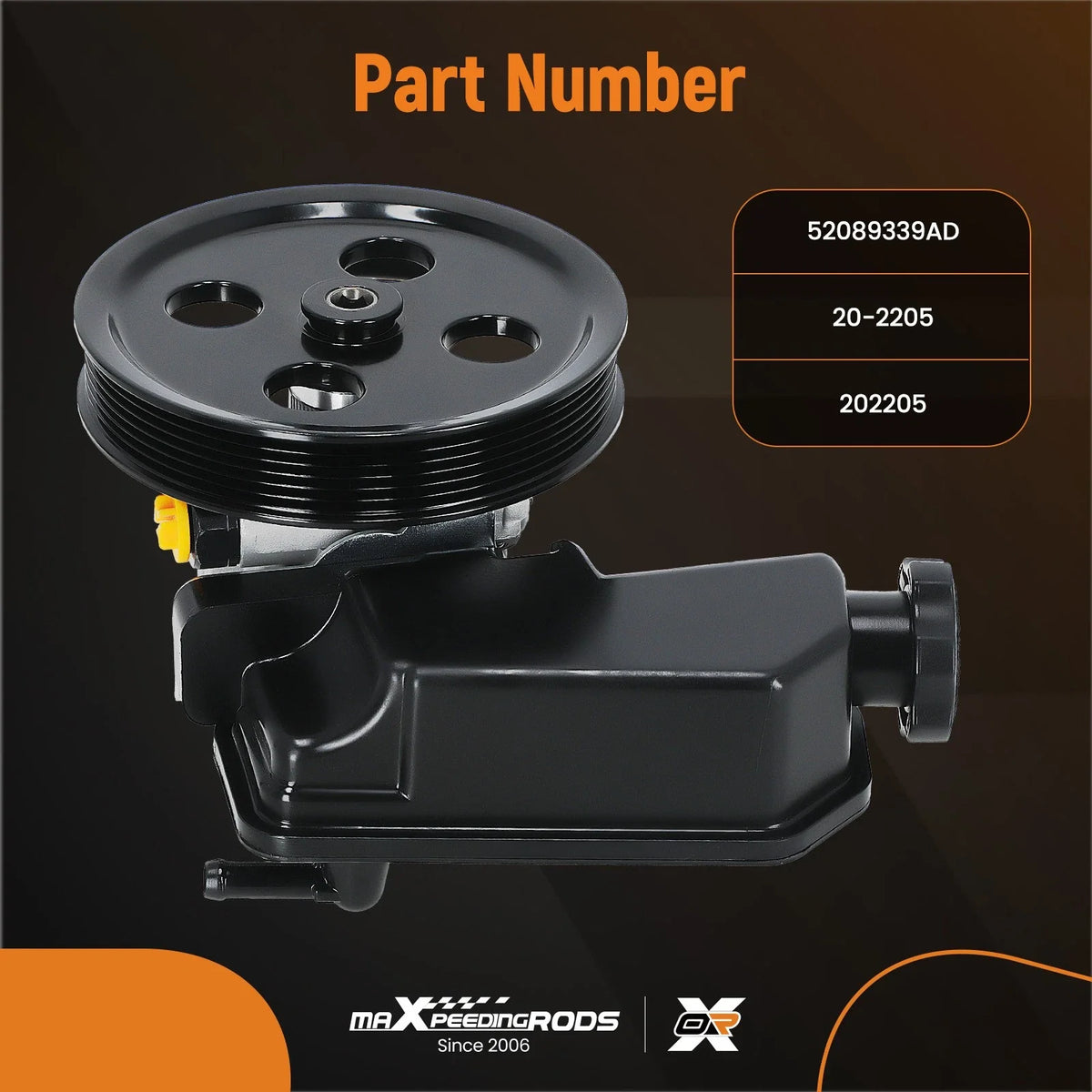 Steering Pump Assembly for Jeep Grand Cherokee V6/V8 2008-2010 52089339AD