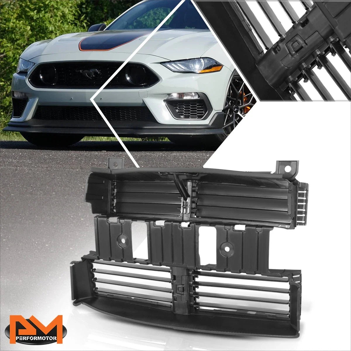 Grille Shutter Assembly for 2018-2023 Ford Mustang Active Radiator