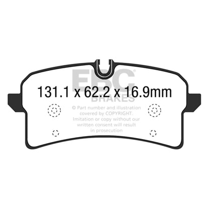 Brake Pads Set of 2 for Audi RS7 Macan