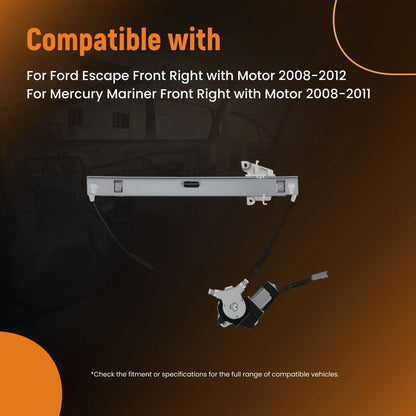 Window Regulator Assembly Front Right for Ford Escape 2001-2012 8L8Z7823200A